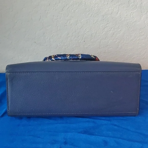 Kate Spade New York Grove Street Caley Satchel navy blue 100% leather - Picture 10 of 16